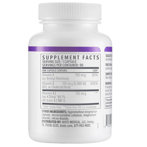 BioTE ADK 5 - 90 caps - Vitamin A, Vitamin D, Vitamin K