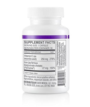 BioTE Iron Plus - Supports Healthy Iron Levels - 30 Capsules