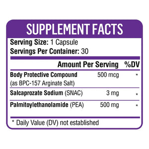 Healthgevity BPC-157+PEA Facts - Epothex
