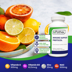 ePothex Immune Support Protocol - Immune Nutrient Formula - 120ct