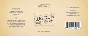 Lugol's Solution of Iodine 2% - 60ml (2oz)