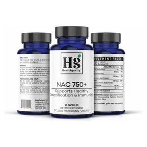 Healthgevity NAC 750+ - 90 Capsules
