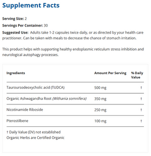 Restorative Forumulations Neuro Px Extra Strength supplement fact panel