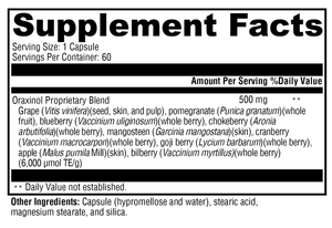 Xymogen Oraxinol - 60 Capsules facts panel