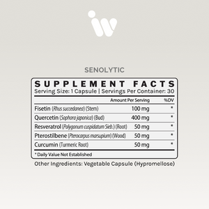 Infiniwell Senolytic - Cellular Aging Support - 60 Capsules