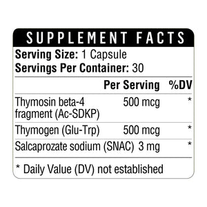 Healthgevity Thymosin Beta-4 Frag 500+ - 30 Capsules