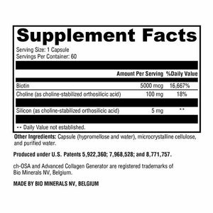 Xymogen regenemax plus - 60 capsules supplement facts panel