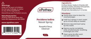 1% Povidone Iodine Nasal Spray - 30ml