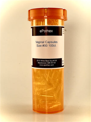 Empty Vaginal Suppository Capsules - 100 Ct - ePothex