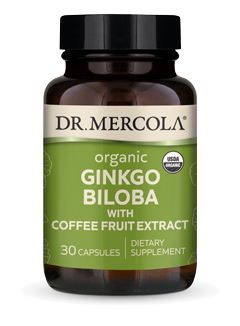 Organic Ginkgo Biloba 30 Capsules - Dr. Mercola