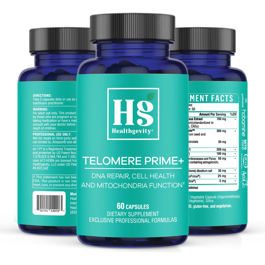 Healthgevity Telomere Prime+ - 60 Capsules