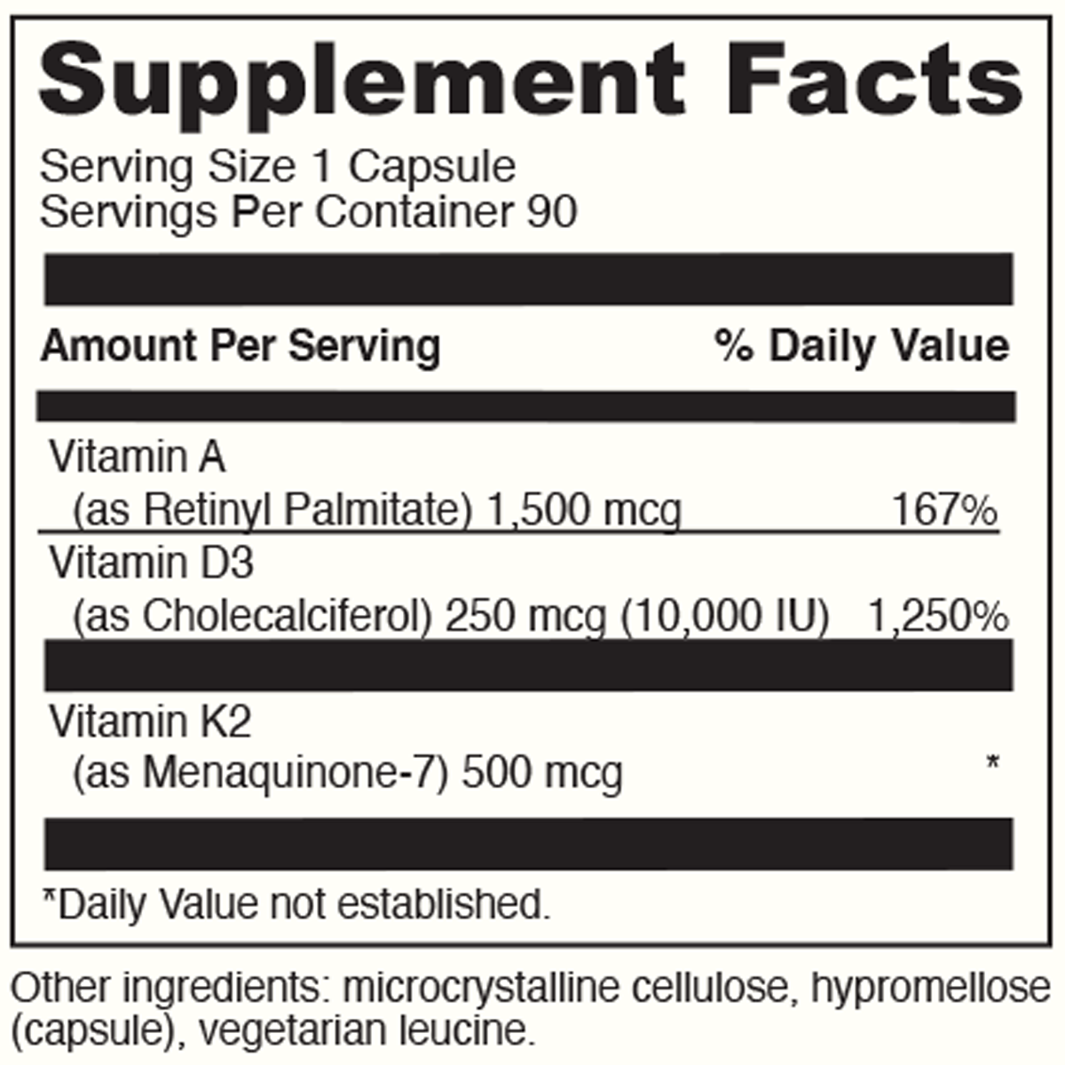 DaVinci Labs A.D.K 10 - 90 Capsules - ePothex