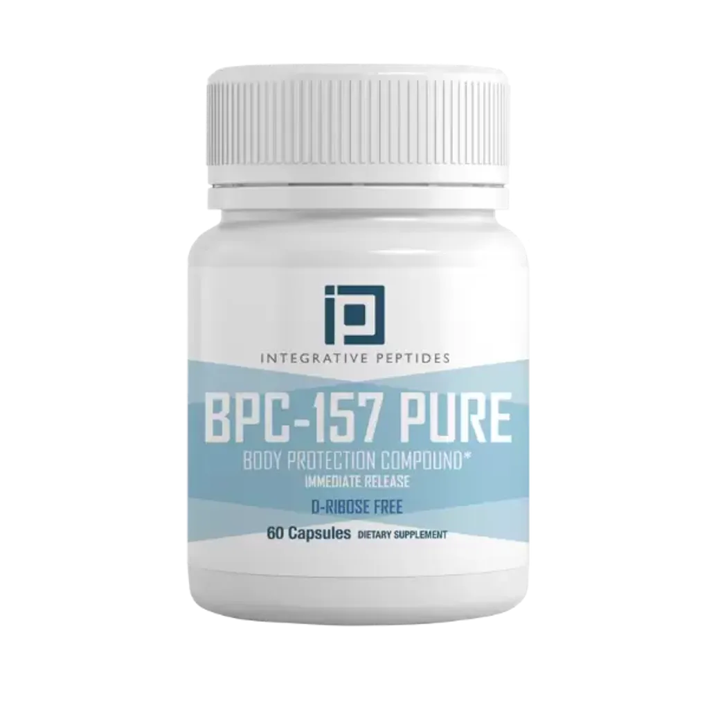 Integrative Peptides BPC-157 Pure - (D-Ribose Free) Body Protection Compound - 500mcg - 60 Capsules