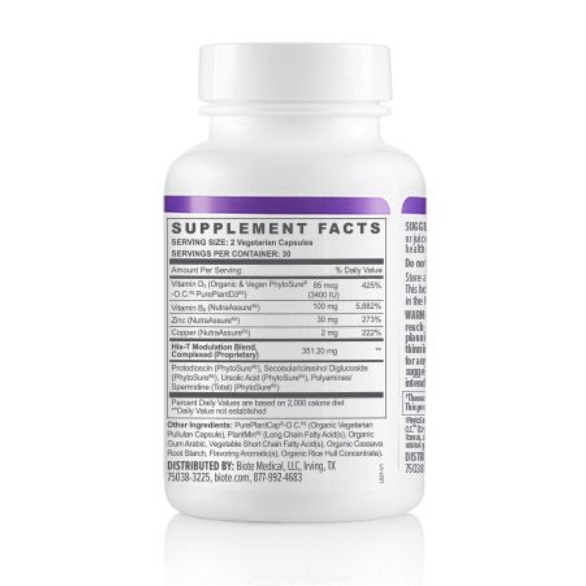 BioTE HIS-T - Hormone Support - 60 Capsules