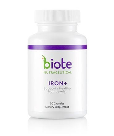 BioTE Iron Plus - Supports Healthy Iron Levels - 30 Capsules