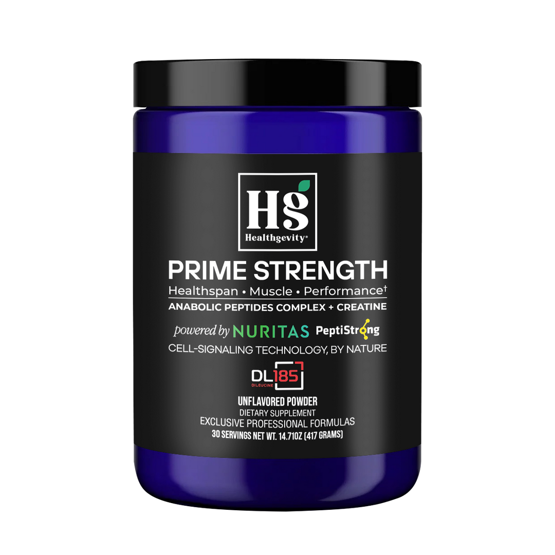 Healthgevity Prime Strength 2.0 (Dileucine) - Unflavored Powder 30 Servings