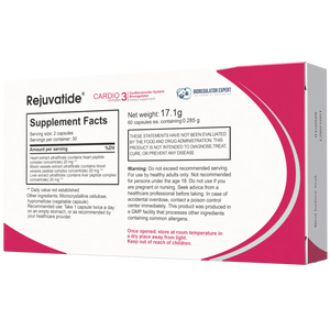 Rejuvatide Cardio Complex facts panel