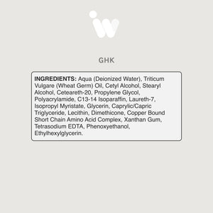 Infiniwell GHK-CU - 30ml - Cosmetic Cream ingredients