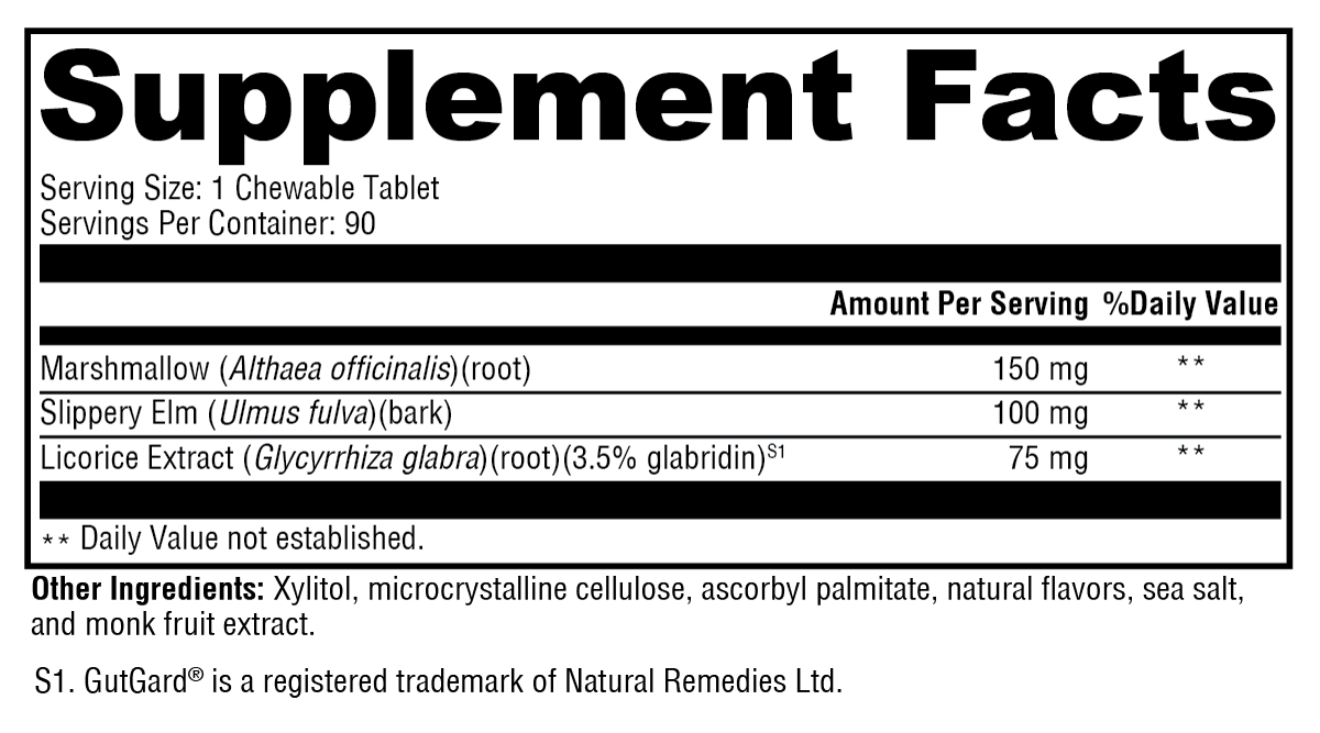 GI Soothe Chocolate 90 Tablets - Xymogen