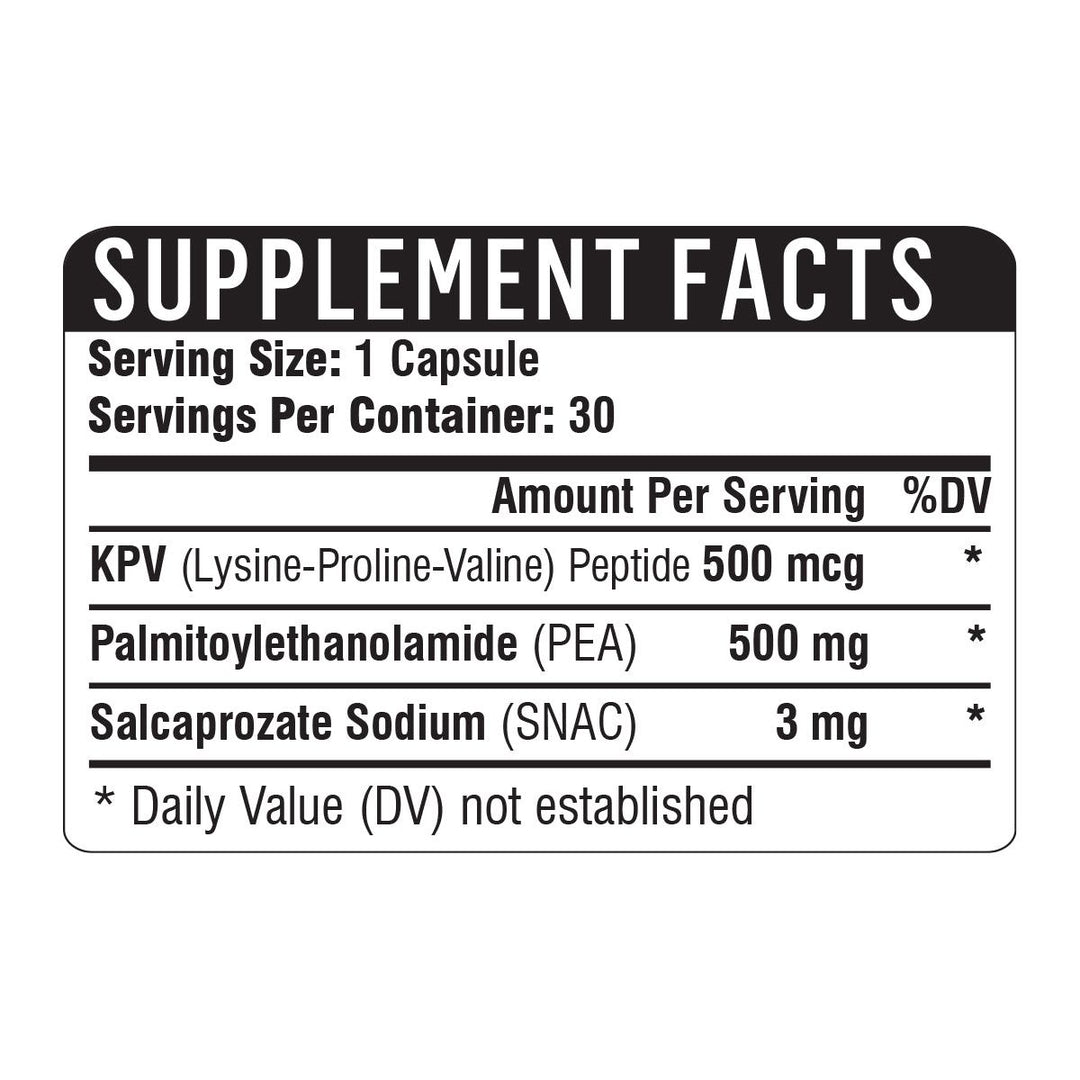 Healthgevity KPV+PEA ingredients - ePothex