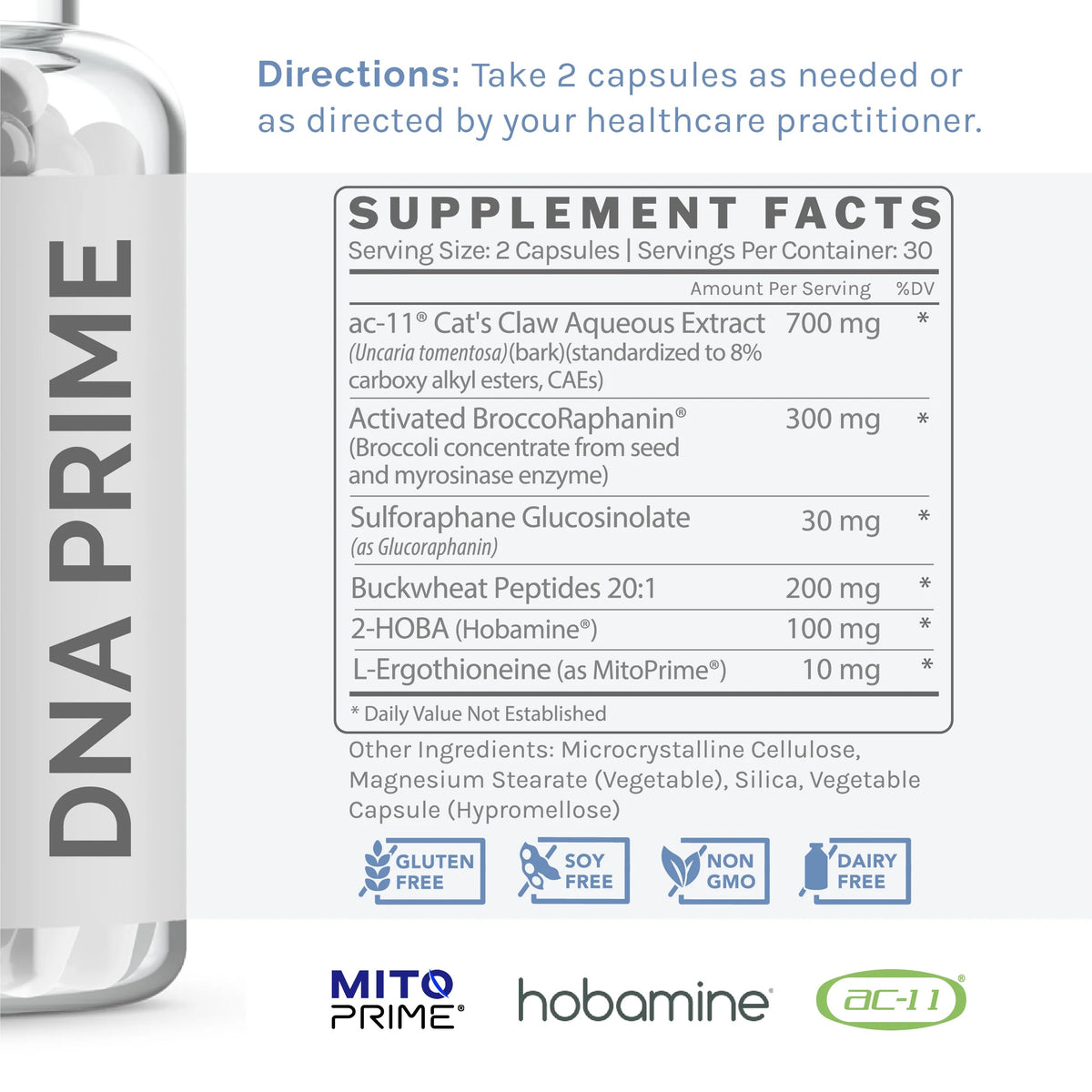 Infiniwell DNA Prime Ingredients - ePothex