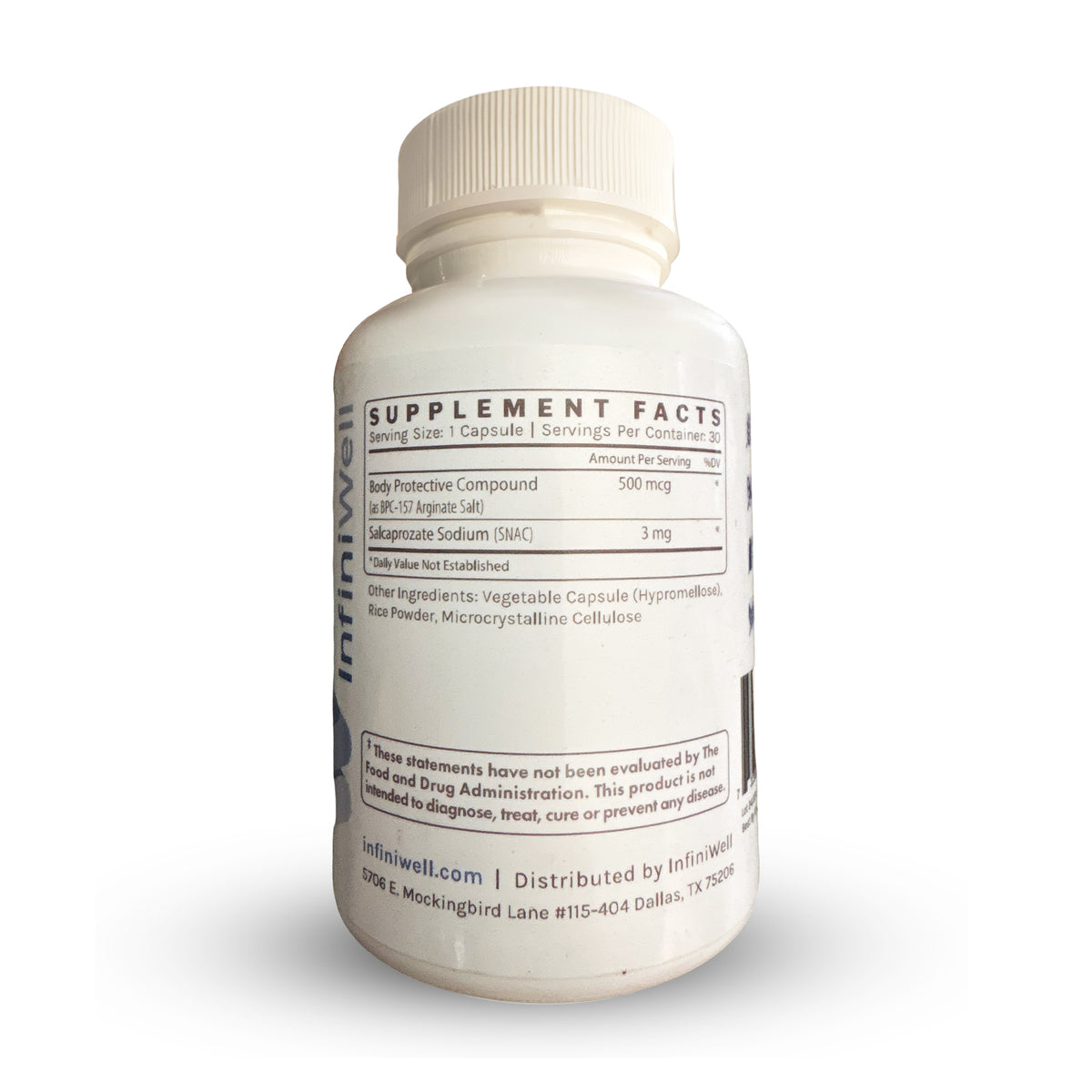 Infiniwell BPC-157 Rapid Pro 500mcg (Rapid Release) - 30 Capsules