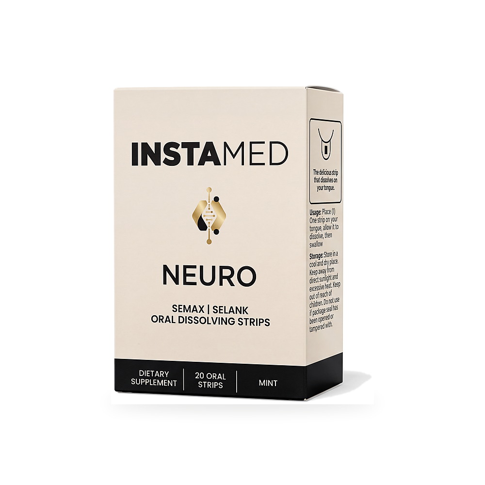 InstaMed NEURO Semax/Selank - Sublingual Oral Strips (20ct)