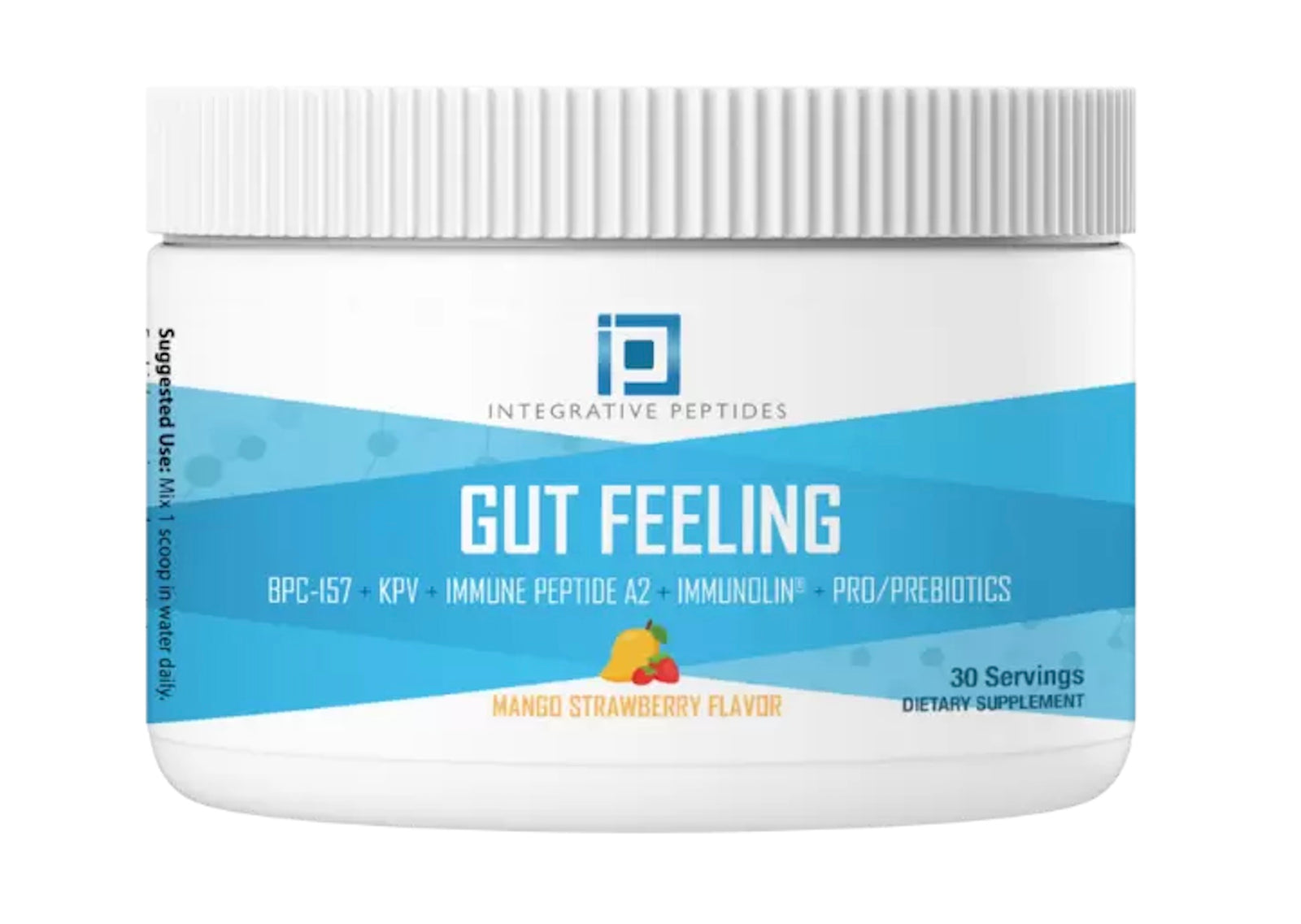 Integrative Peptides Gut Feeling - Mango Strawberry Flavor - 30 Servings
