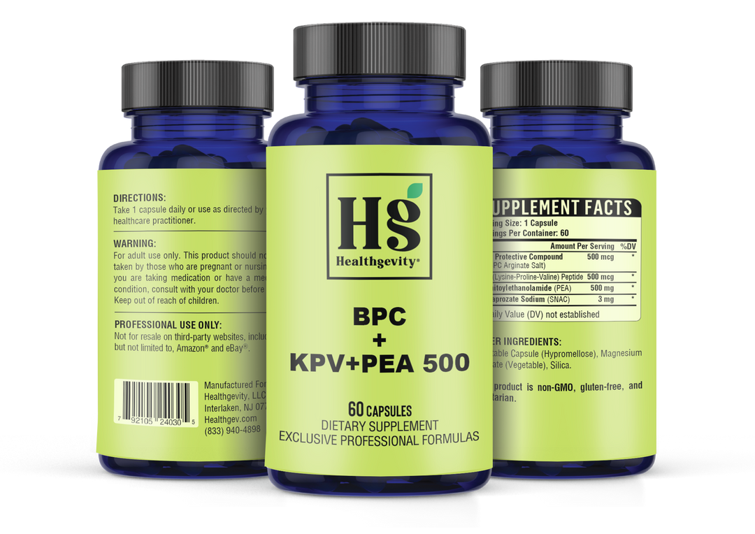 Healthgevity BPC+KPV+PEA 500 - 60 Capules