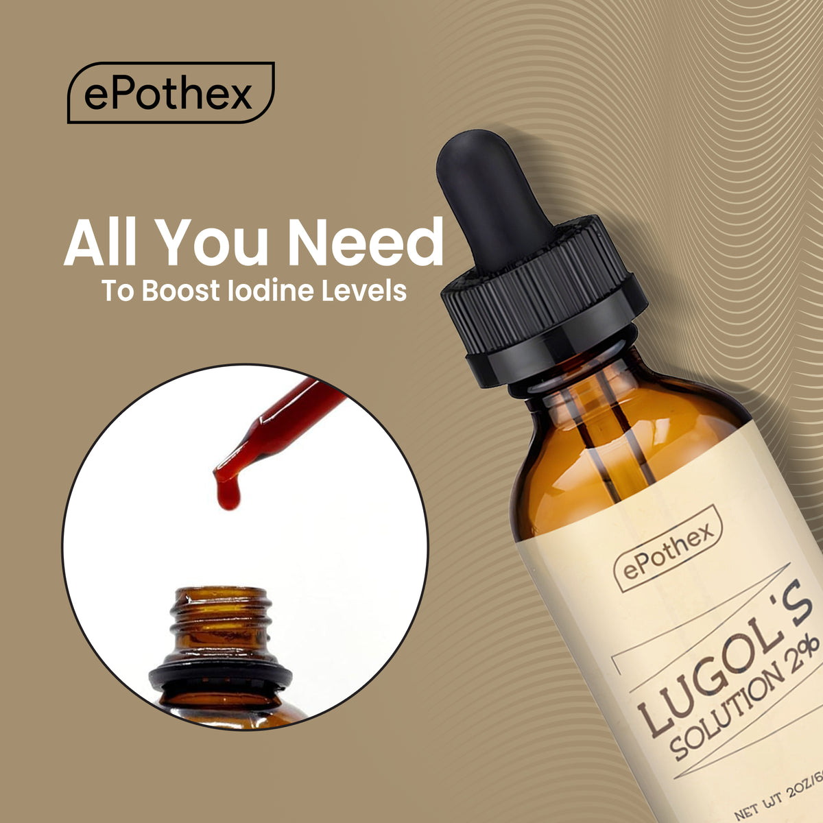 Lugol's Solution of Iodine 2% - 60ml (2oz)