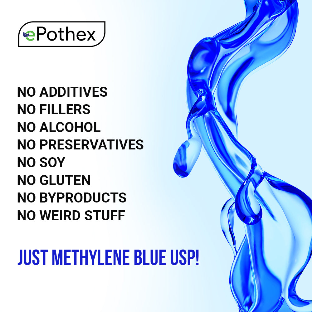 ePothex Methylene Blue Antioxidant Pharmaceutical Grade - USP - 60ml