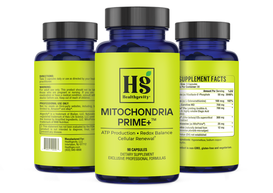 Healthgevity Mitochondria Prime+ - 90 Capsules
