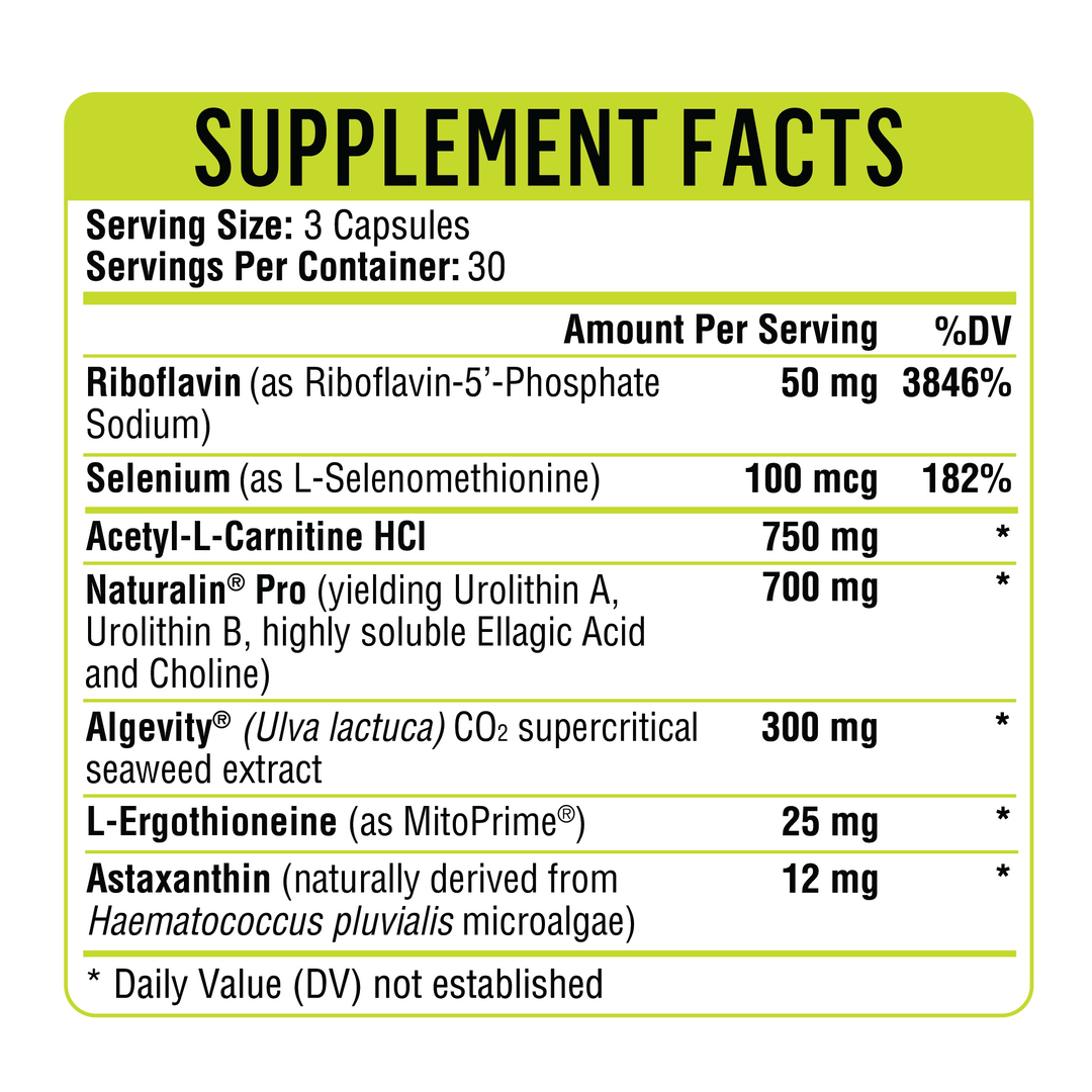 Healthgevity Mitochondria Prime+ - 90 Capsules