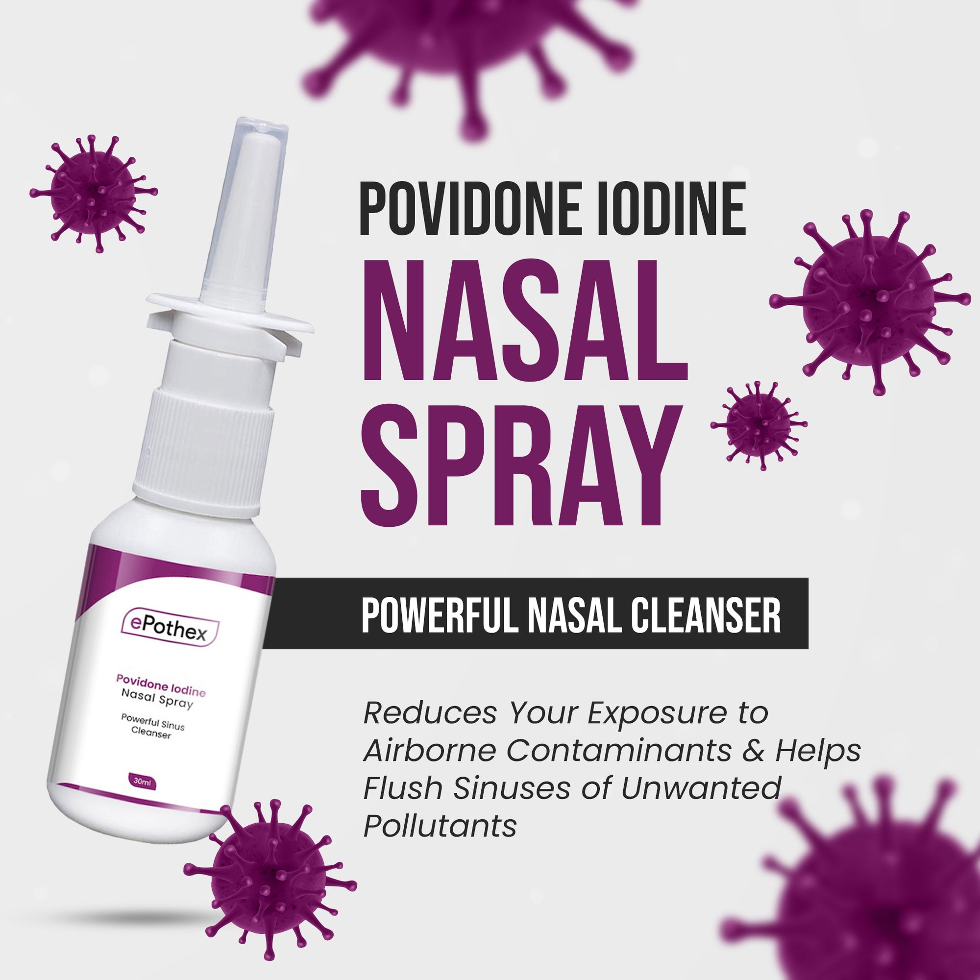 Povidone Iodine Nasal Spray ePothex