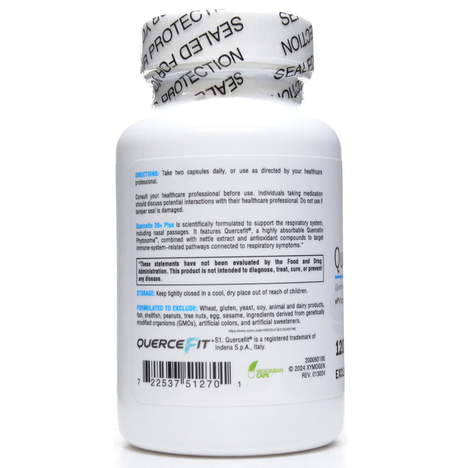 XYMOGEN Quercetin 20× Plus (formerly AllerDHQ) - 120 Capsules