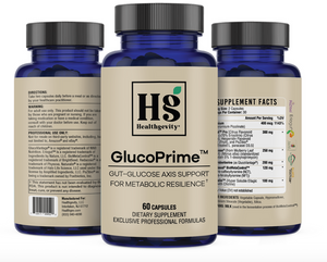 Healthgevity GlucoPrime 60 Capsules bottle side labels