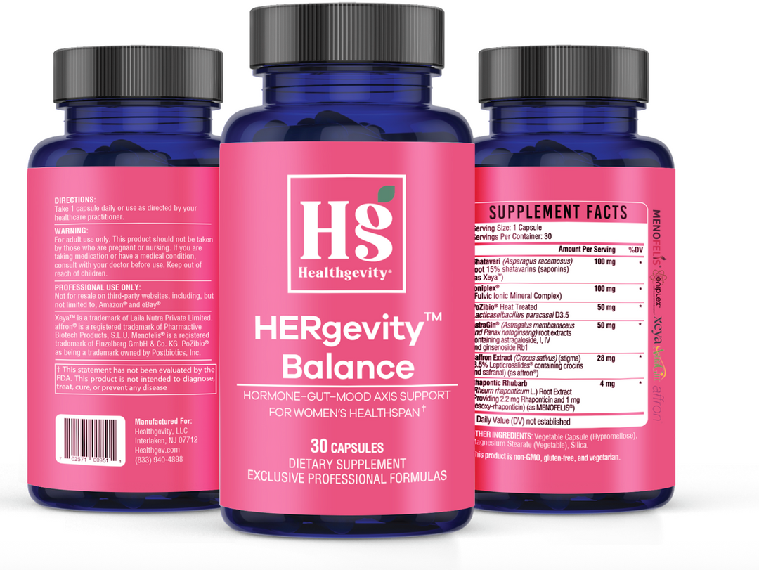 Healthgevity HERgevity Balance - 30 Capsules bottle sides