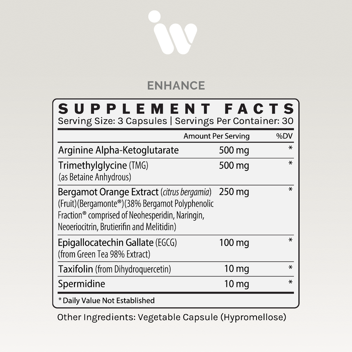 Infiniwell Enhance - Healthspan Support - 90 Capsules