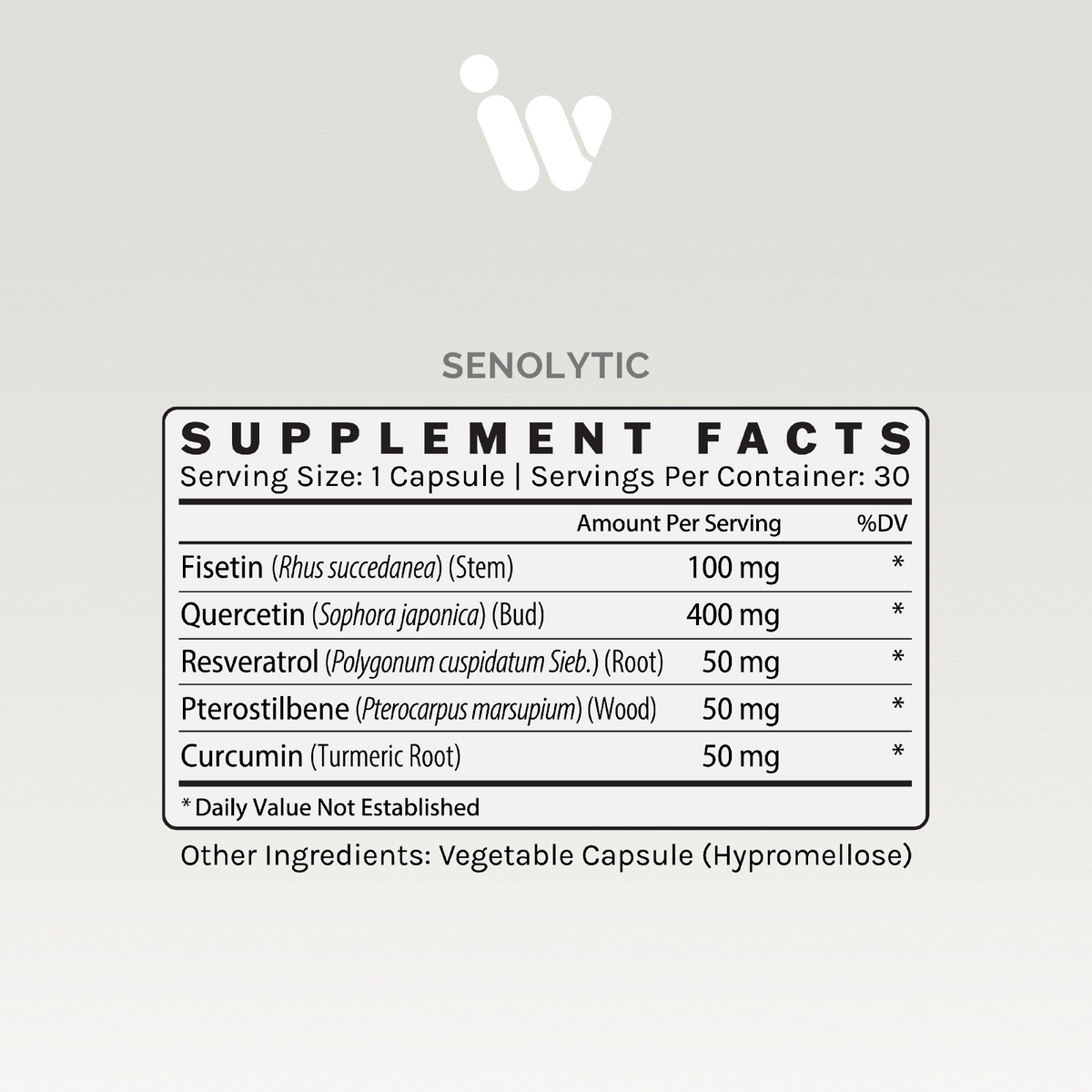 Infiniwell Senolytic - Cellular Aging Support - 60 Capsules