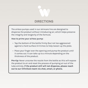 InfiniWell Trio - 30ml - Cosmetic Cream Directions