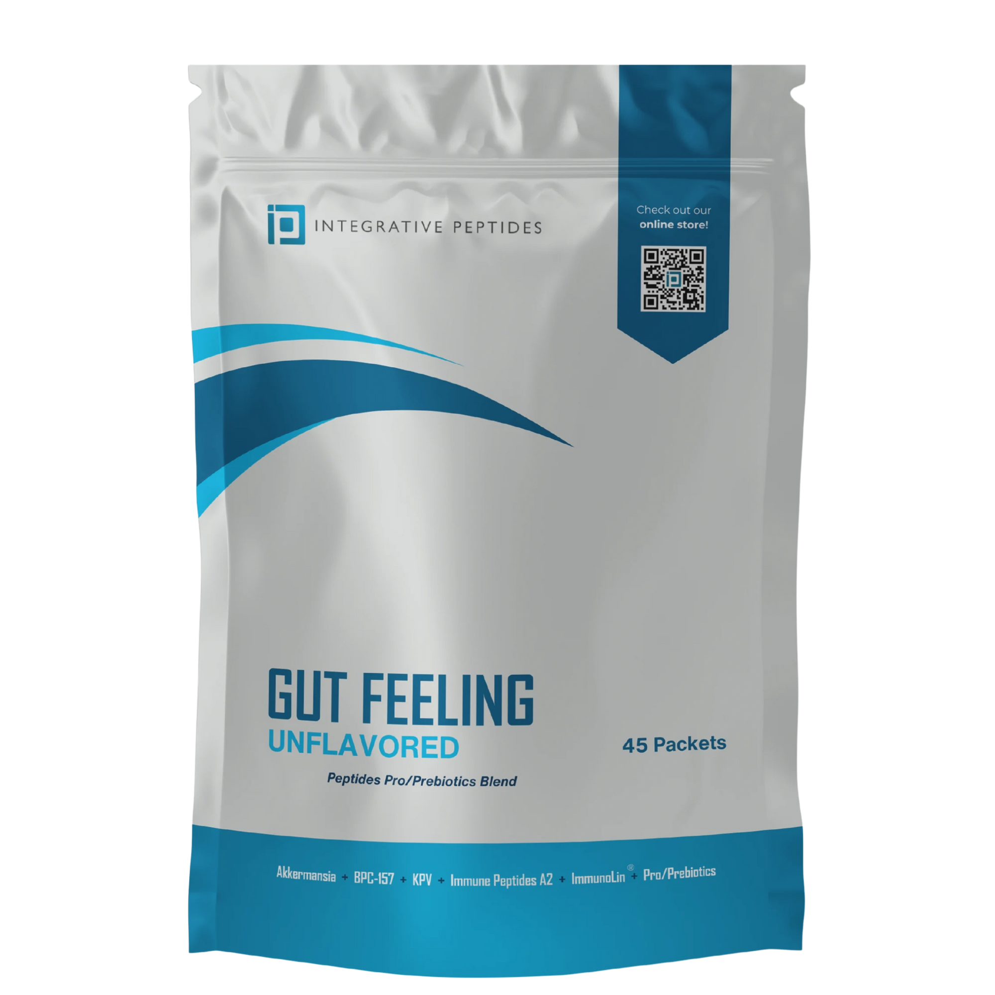 Integrative Peptides Gut Feeling Packets - 45 Servings - Unflavored