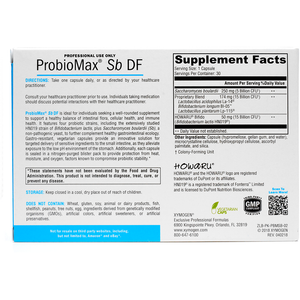 ProbioMax Sb DF 30 Capsules by Xymogen Ingredients