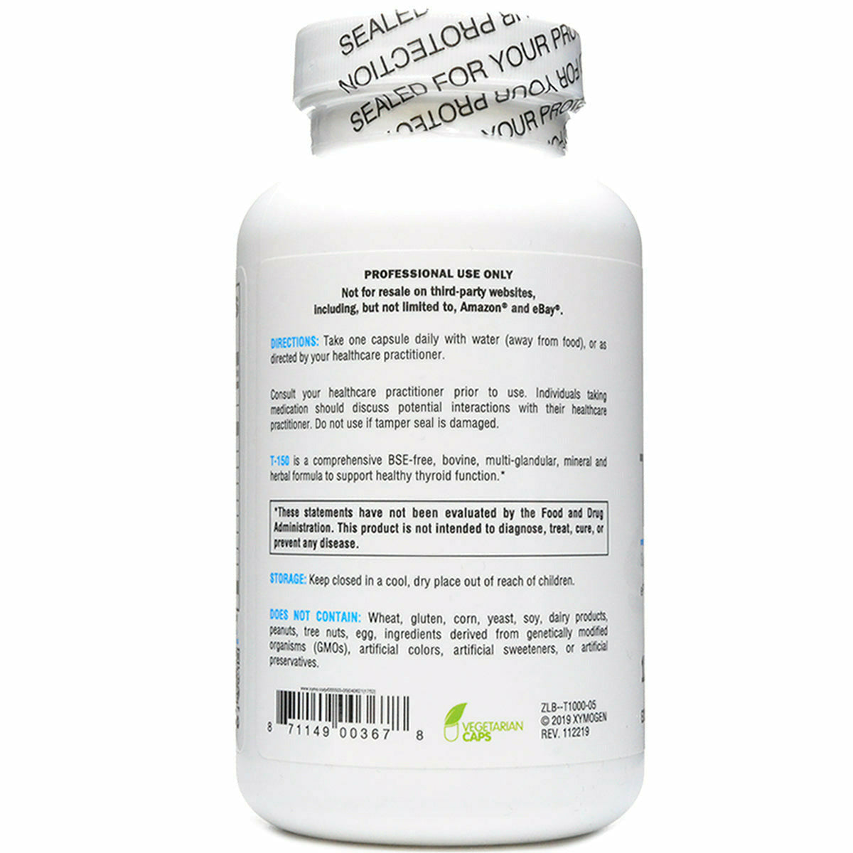 XYMOGEN T-150 - 120 Capsules