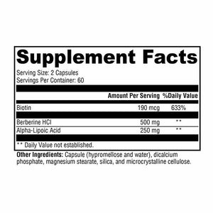 Xymogen ALAmax Protect  120 Capsules facts panel