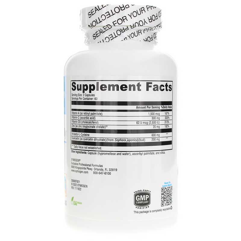 Xymogen Immune Essentials Daily Ingredients - ePothex