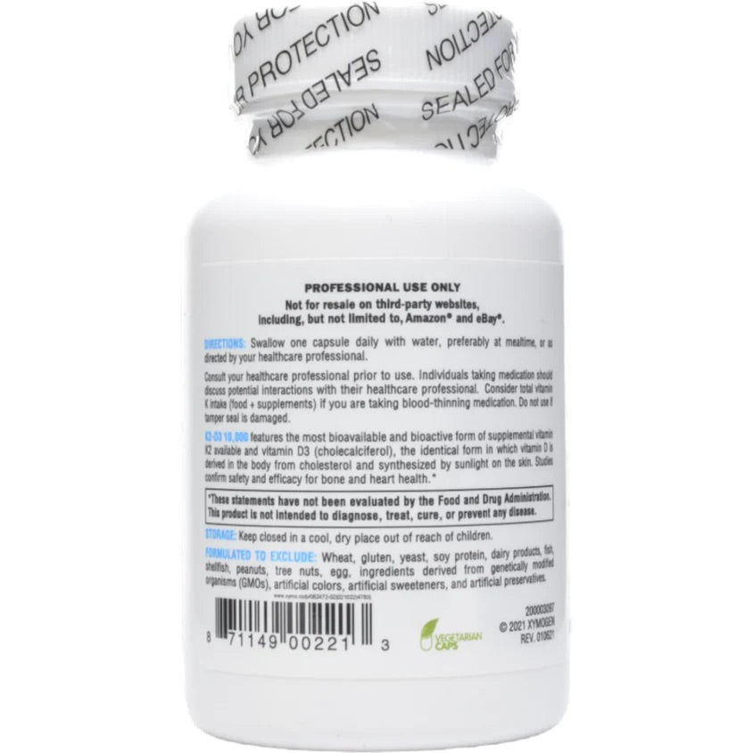 Xymogen k2 d3 10000 directions