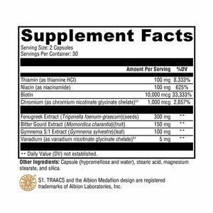 Xymogen MedCaps IS - 60 Capsules facts panel