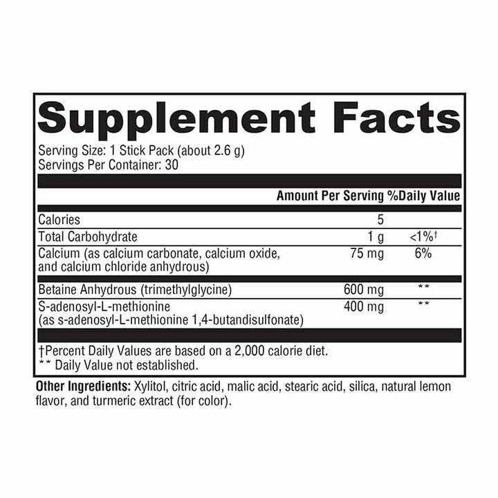 Xymogen SAM-e & TMG Lemon - 30 Servings