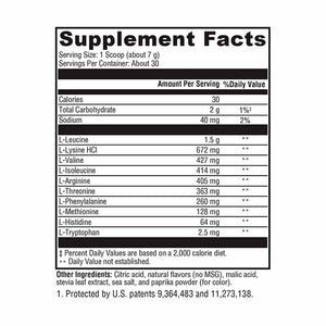 Xymogen XymoBolX Fruit Punch supplement facts panel