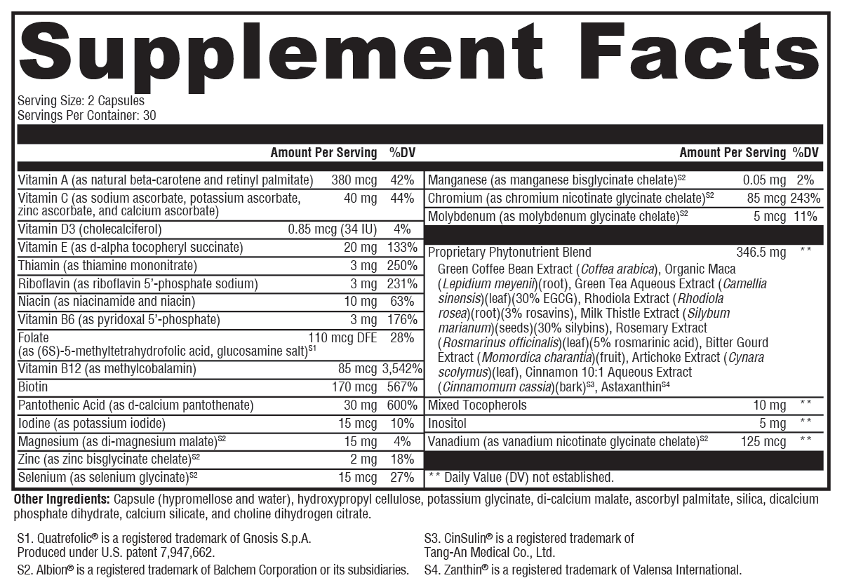 Xymogen Metabolism Basix - 60 capsules - ePothex